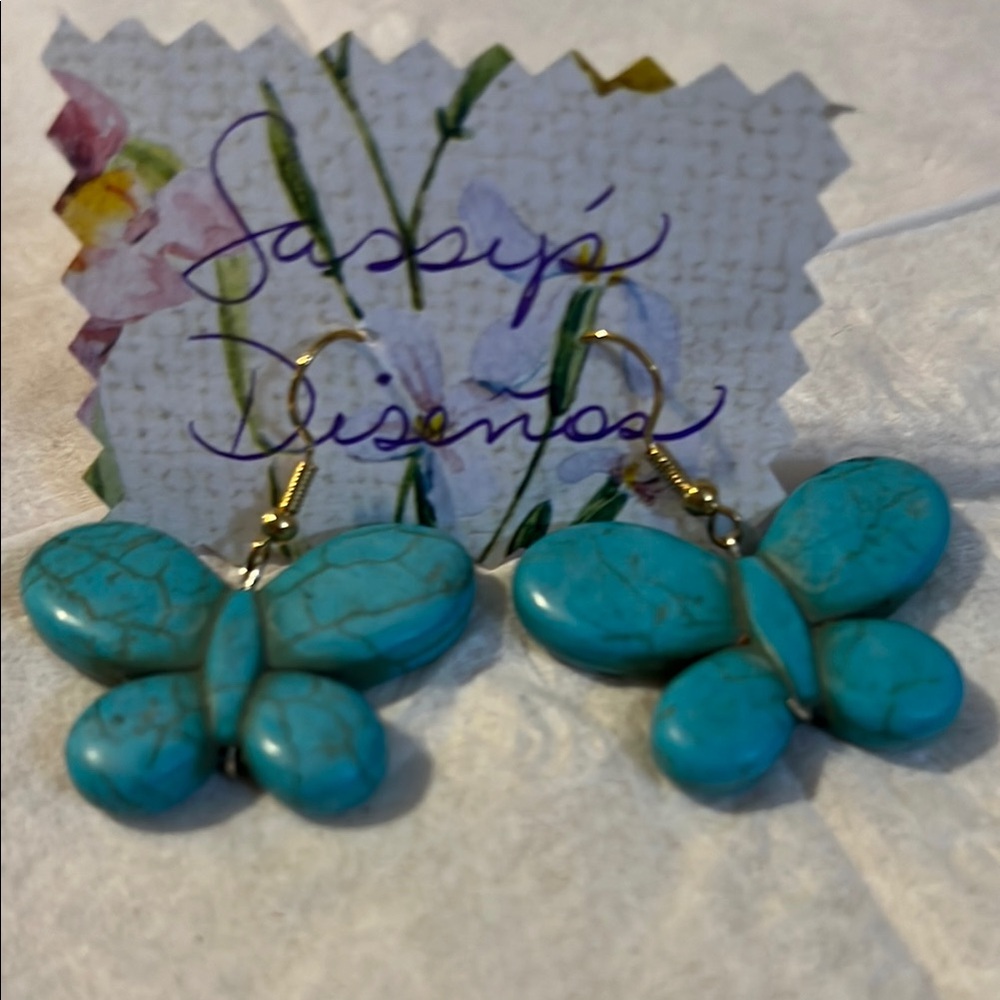 Turquoise Butterfly Earrings